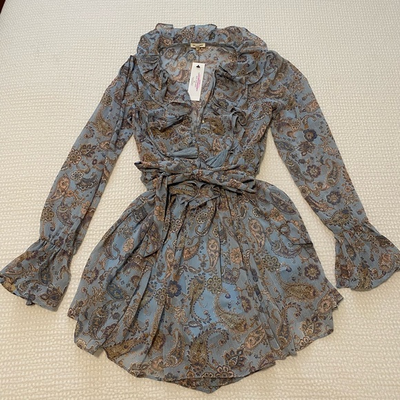 En Crème paisley print romper - Picture 2 of 6